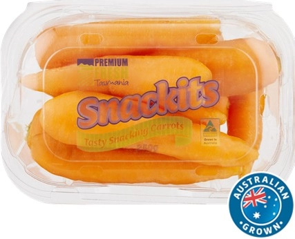 Australian Snacking Carrots 200g Pack