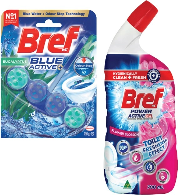 Bref Liquid 600mL-700mL or In The Bowl Toilet Cleaner 42g-50g