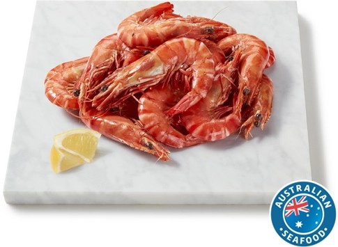 Coles Australian Thawed Cooked Extra Large Black Tiger Prawns