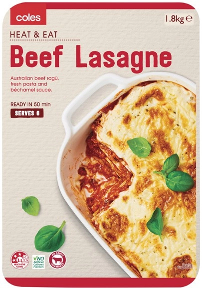 Coles Beef Lasagne 1.8kg