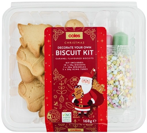 Coles Christmas DIY Cookie Kit 168g