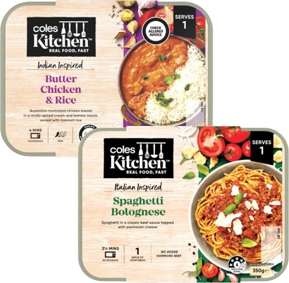 Coles Kitchen Meal 330g-350g