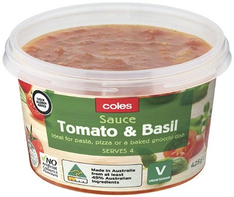 Coles Pasta Sauce 425g