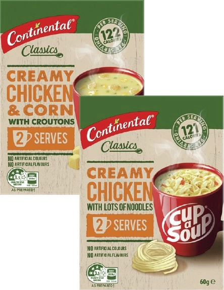 Continental Cup a Soup 2 Serves 50g-75g