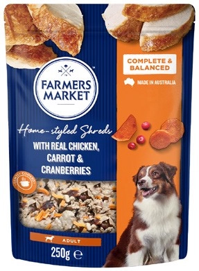 Farmers Market Home Styled Shreds Dog Food 250g