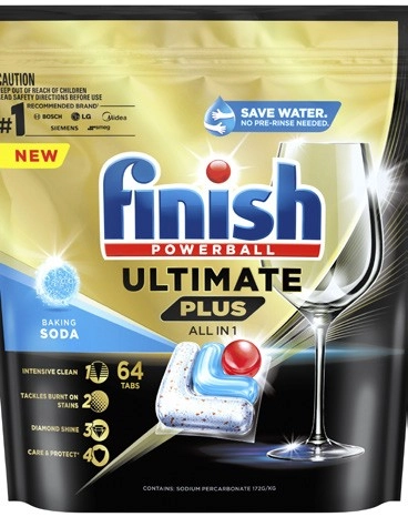 Finish Ultimate Plus Dishwashing Tablets 64 Pack