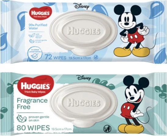 Huggies Baby Wipes 70 Pack-80 Pack