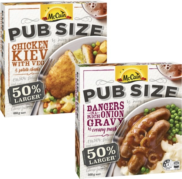 McCain Pub Size Meal 480g-500g