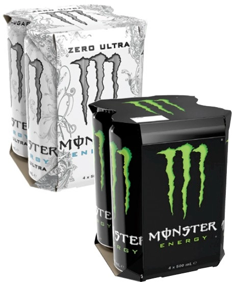 Monster Energy Drink 4x500mL