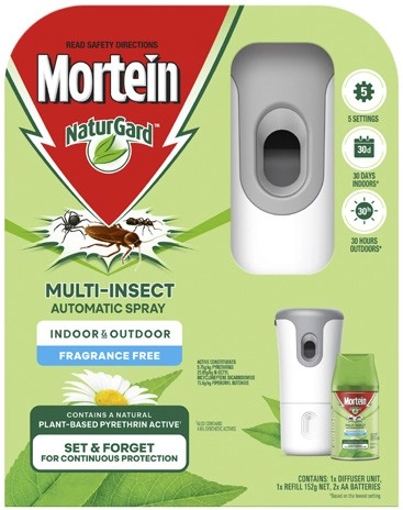 Mortein NaturGard Multi Insect Indoor & Outdoor Automatic Spray 1 Pack