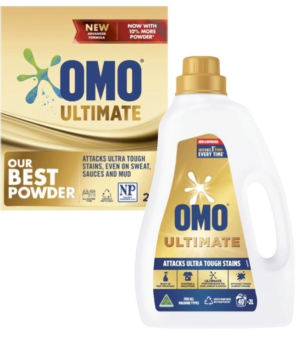 Omo Ultimate Laundry Liquid 2 Litre or Powder 2kg