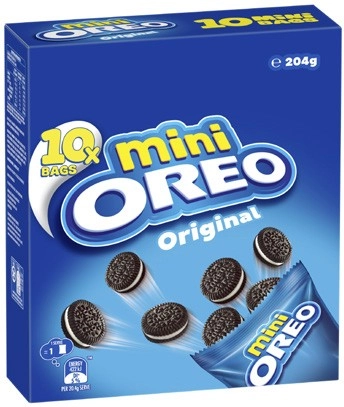 Oreo Multipack Mini Cream Biscuits 204g