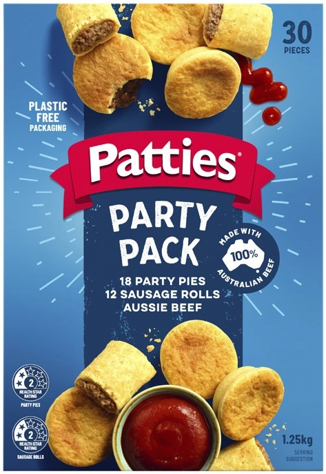 Patties Party Pack 30 Pack 1.25kg