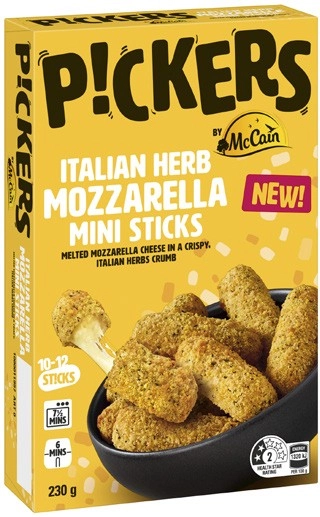 Pickers Mini Italian Herb Mozzarella Sticks 230g