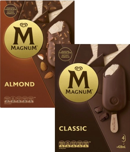 Streets Magnum 4 Pack-6 Pack 330mL-428mL