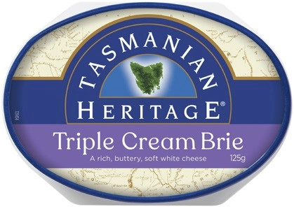 Tasmanian Heritage Triple Cream Brie 125g