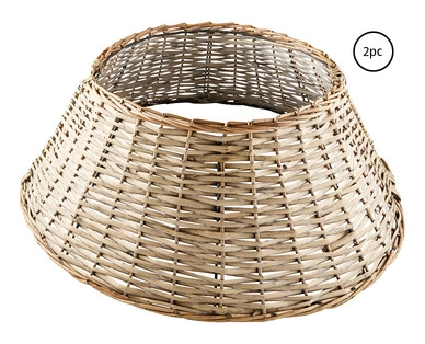 2pc Wicker Tree Collar