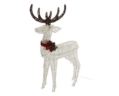 LED Solar Glitter Reindeer Light