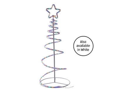 LED Solar Spiral Rope Light Tree