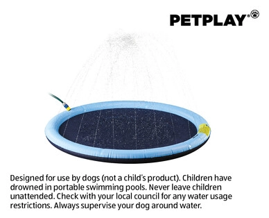 Pet Pool with Sprinkler