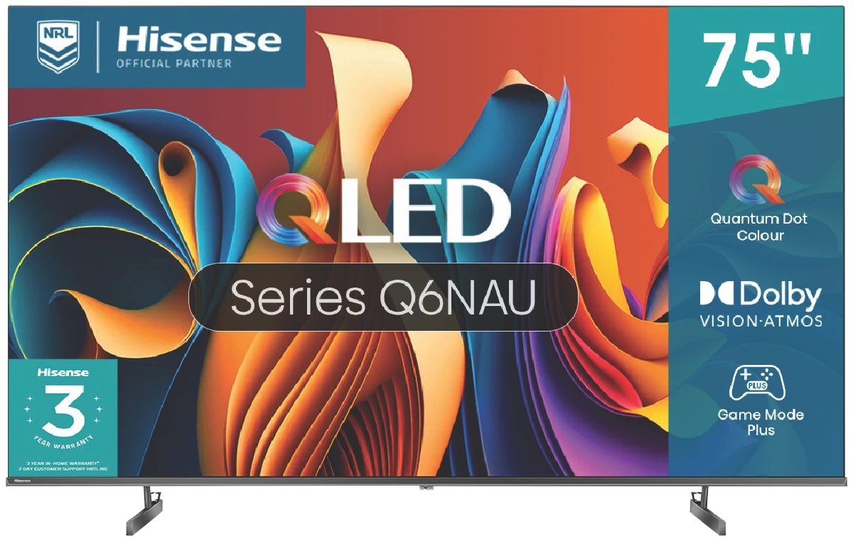 Hisense 75" Q6NAU 4K QLED Smart TV 24