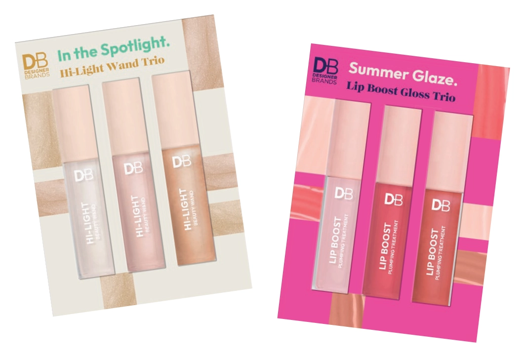 Designer Brands In The Spotlight Hi-Light Wand Trio, Summer Glaze Lip Boost Gloss Trio