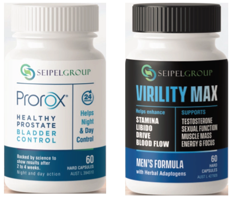 Seipel Group Prorox Healthy Prostate Bladder Control or Virility Max 60 Capsules