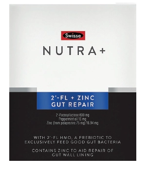 Swisse Nutra+ 2’-FL + Zinc Gut Repair 60 Chewable Tablets