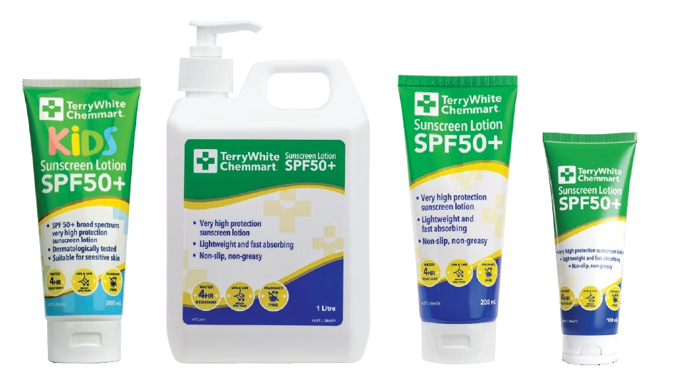 TerryWhite Chemmart Sunscreen Selected Range