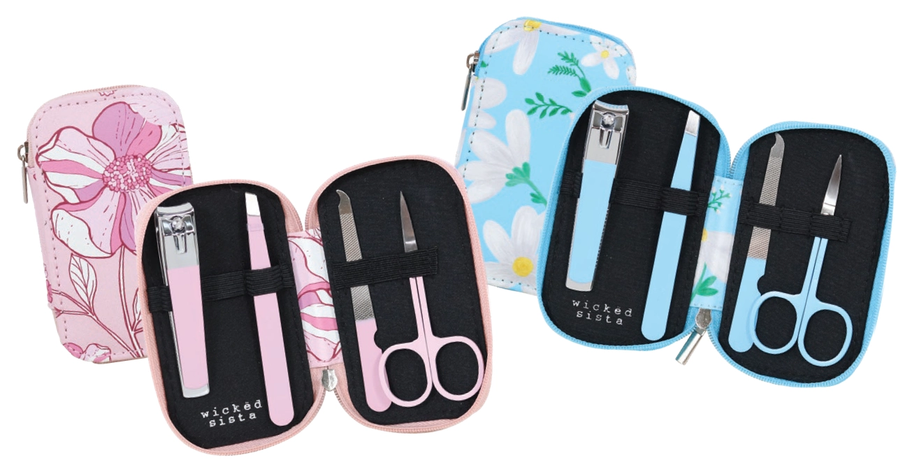 Wicked Sista Zipper Manicure Set Harper or Daisy.