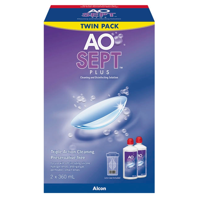 Aosept Plus Twin Pack 2 x 360ml