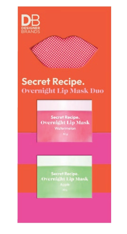 Designer Brands Secret Recipe Overnight Lip Mask Duo