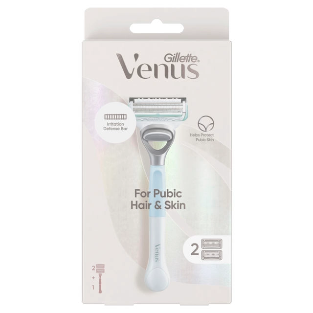 Gillette Venus Women’s Bikini Razor For Pubic Hair & Skin With 2 Blade Refills