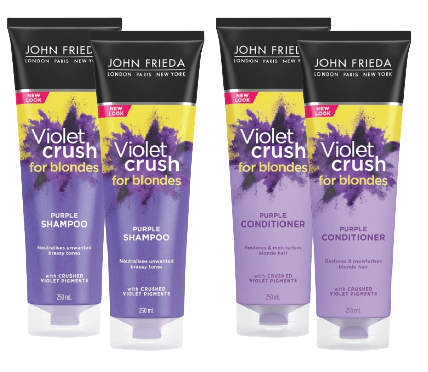 John Frieda Violet Crush Purple Tone Restoring Shampoo or Conditioner 250ml