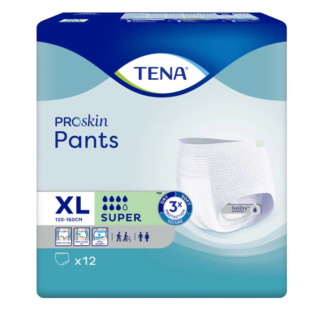 Tena Proskin Pants Super Extra Large 12 Pack