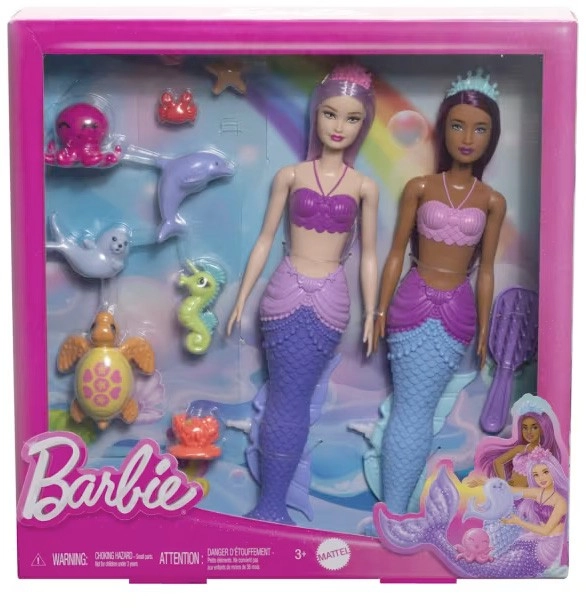 2 Pack Barbie Mermaid Dolls