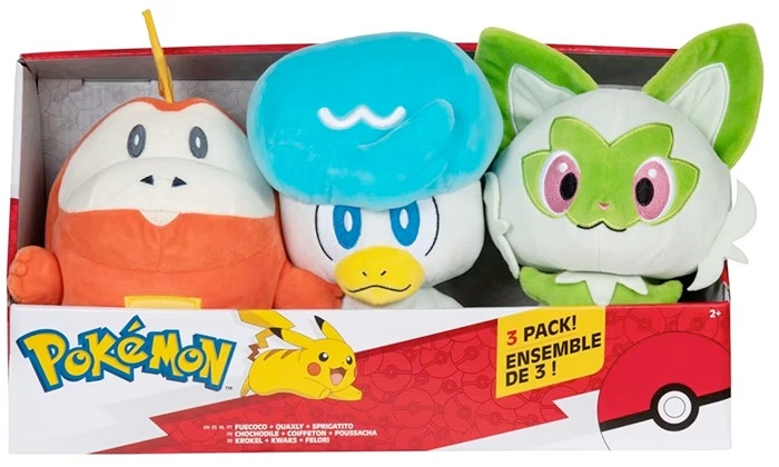 3 Pack 20cm Pokemon Plush Toys