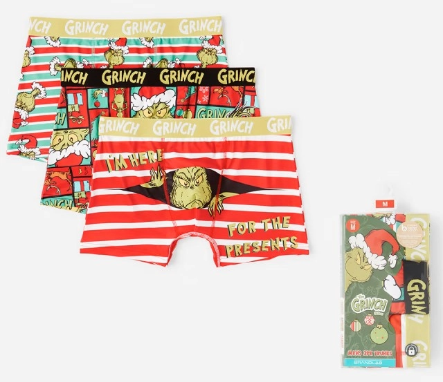 3 Pack Grinch License Trunks