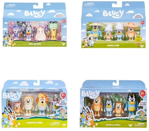 4 Pack Bluey S11 Figures - Assorted