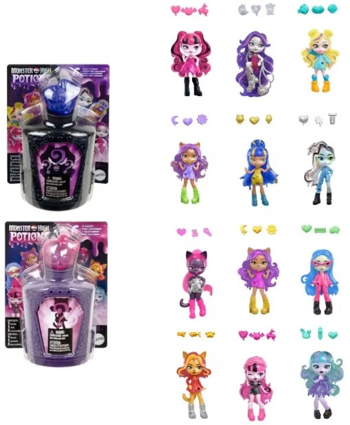 8cm Monster High Potions Mini Doll - Assorted