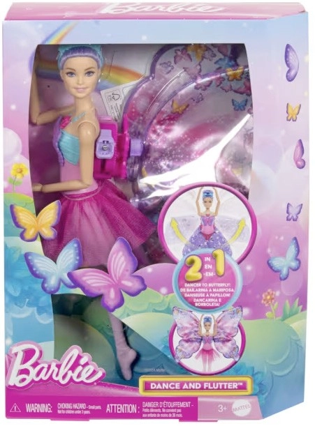 Barbie Dance and Flutter 2-in-1 Dancer to Butterfly Doll