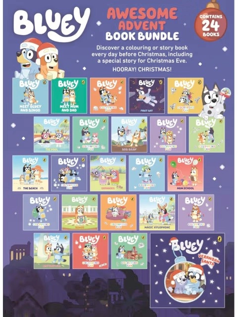 Bluey Awesome Advent Book Bundle