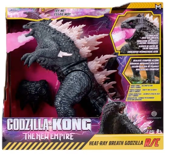 Godzilla Kong The New Empire: Monsterverse Remote Control Heat-Ray Breath Godzilla Toy