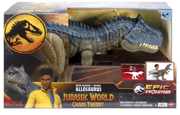 Jurassic World Chaos Theory Super Colossal Allosaurus Dinosaur Action Figure