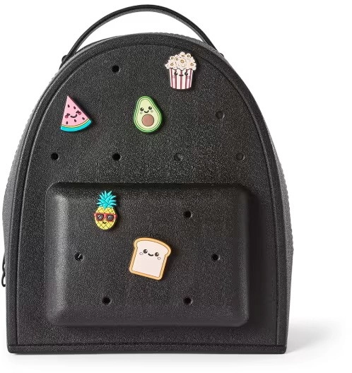 Mini Backpack with Charms - Black