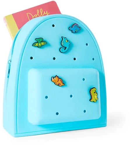 Mini Backpack with Charms - Blue