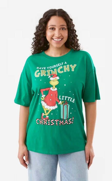 Short Sleeve The Grinch License Christmas T-shirt