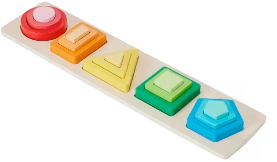 Wooden Multi Shape Stacker Puzzle