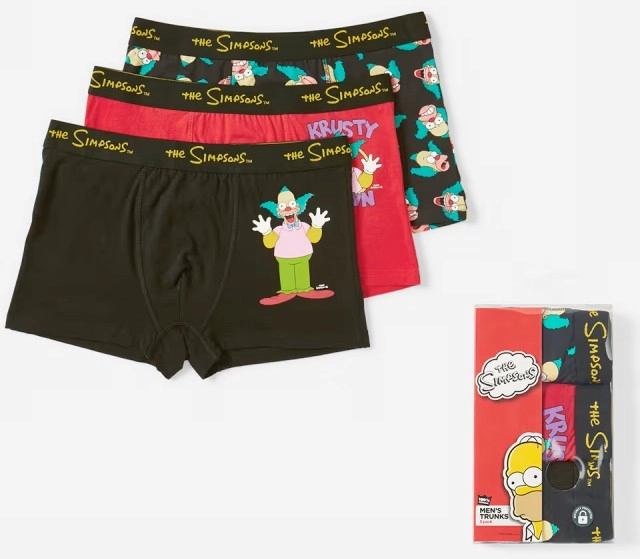 3 Pack The Simpsons Krusty License Trunks