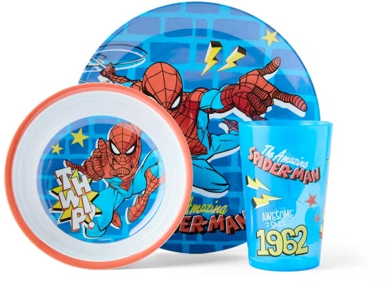 3 Piece Marvel Spider-Man Mealtime Set